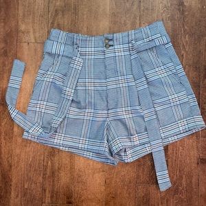 Abercrombie & Fitch’s High Waisted Plaid Shorts